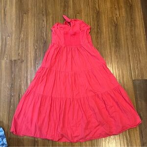 Bright Tiered Tube Dress